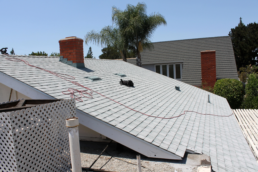 Finished residential roof in South Jersey after roof sheathing and shingle installation by RGB Construction