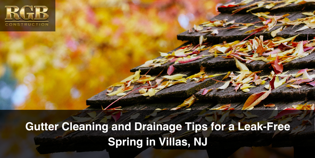 The best gutter cleaning and drainage tip? Get those leaves off your roof and out of the gutters.